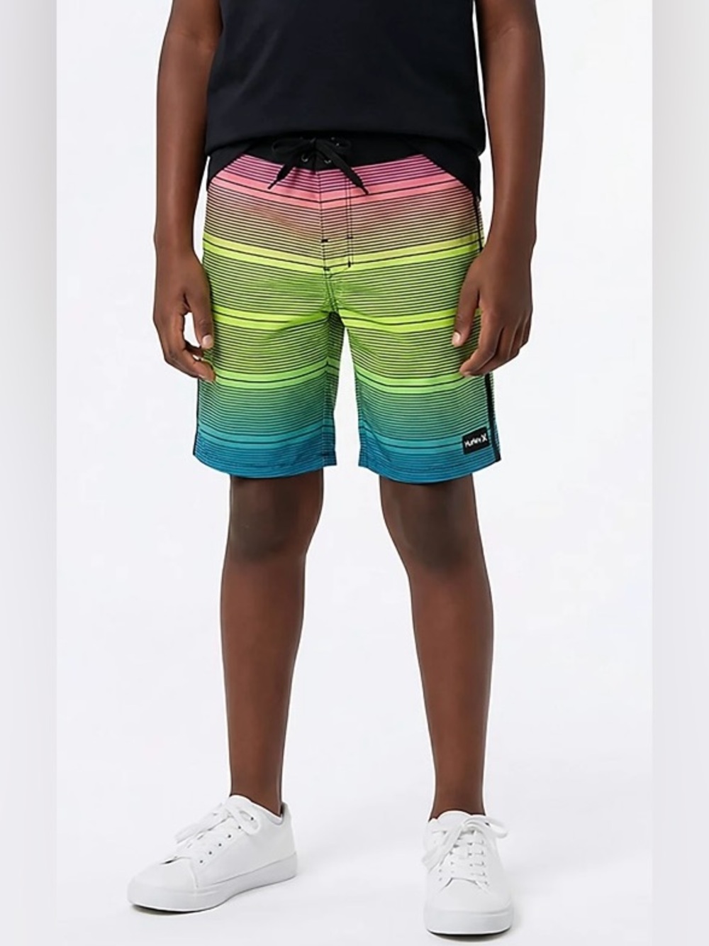 Hurley  Big Boys “Shoreline Board Shorts”
Vibrant Rainbow Fade   Size 12 - Picture 3 of 11